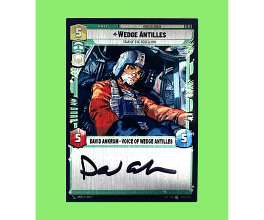 DAVID ANKRUM - WEDGE ANTILLES - X-WING COMIC 2.5x3.5 PLAQUE