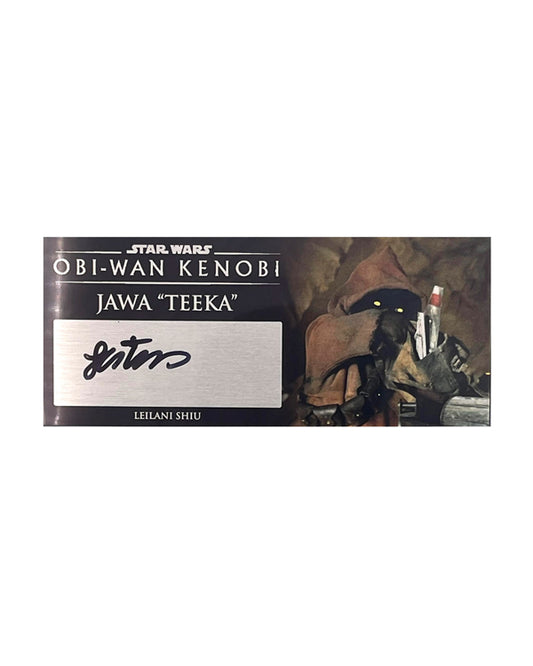 LEILANI SHIU - JAWA - OBI-WAN KENOBI TV SHOW - 3X7 PLAQUE V1