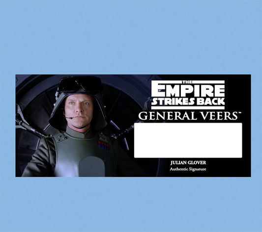 Julian Glover - GENERAL VEERS - THE EMPIRE STRIKES BACK - PLAQUE - BRUSHED METAL