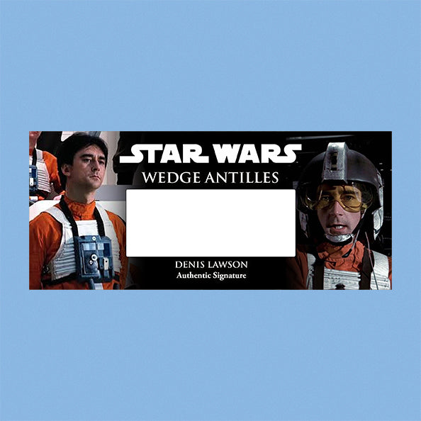 DENIS LAWSON - WEDGE - STAR WARS - PLAQUE - BRUSHED METAL