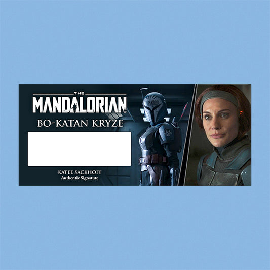 Katee Sackhoff - Bo-Katan Kryze - THE MANDALORIAN - Brushed Metal PLAQUE - BRUSHED METAL