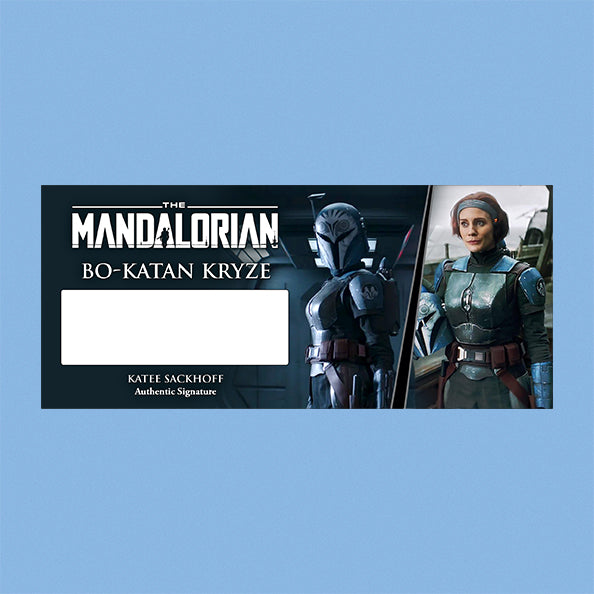 Katee Sackhoff - Bo-Katan Kryze - THE MANDALORIAN - Brushed Metal PLAQUE - BRUSHED METAL
