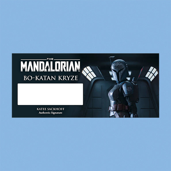 Katee Sackhoff - Bo-Katan Kryze - THE MANDALORIAN - Brushed Metal PLAQUE - BRUSHED METAL