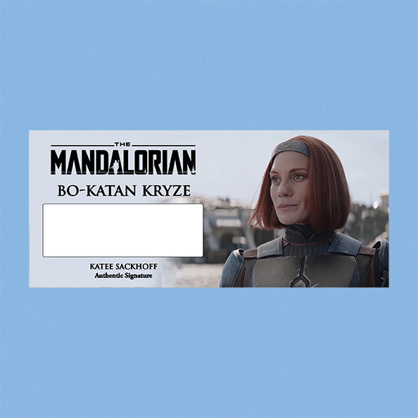 Katee Sackhoff - Bo-Katan Kryze - THE MANDALORIAN - Brushed Metal PLAQUE - BRUSHED METAL