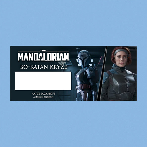 Katee Sackhoff - Bo-Katan Kryze - THE MANDALORIAN - Brushed Metal PLAQUE - BRUSHED METAL