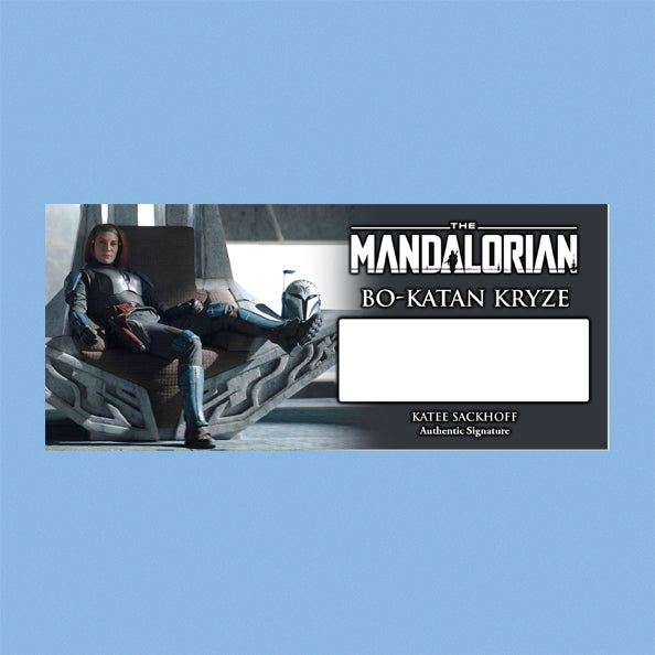 Katee Sackhoff - Bo-Katan Kryze - THE MANDALORIAN - Brushed Metal PLAQUE - BRUSHED METAL