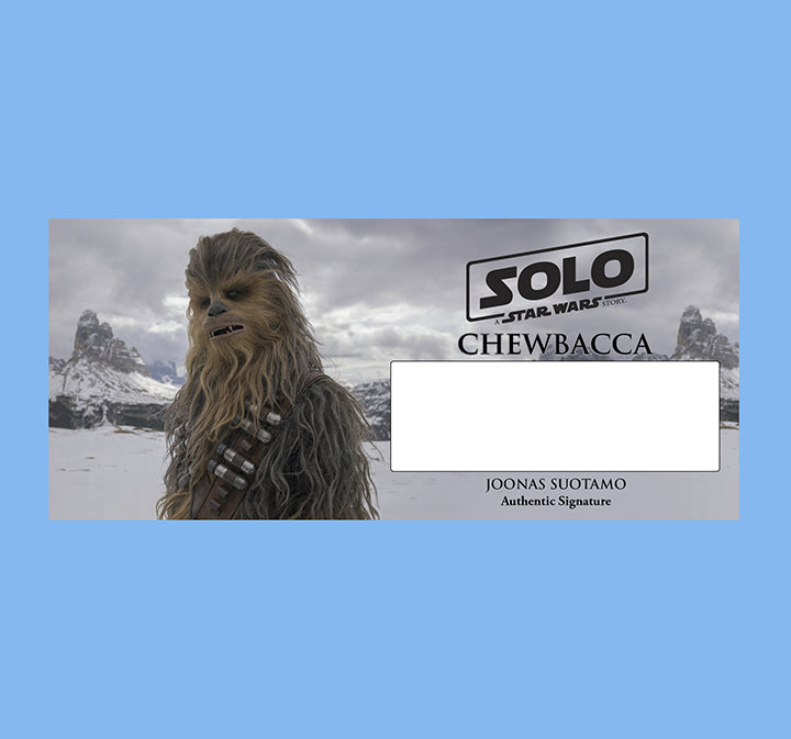 JOONAS SUOTAMO - CHEWBACCA - SOLO - PLAQUE - BRUSHED METAL