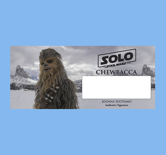 JOONAS SUOTAMO - CHEWBACCA - SOLO - PLAQUE - BRUSHED METAL