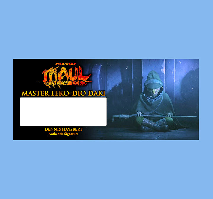 DENNIS HAYSBERT -  MASTER EEKO-DIO DAKI - MAUL SHADOW LORD - BRUSHED METAL