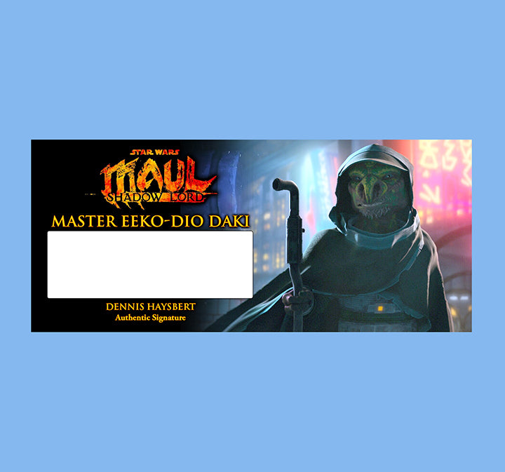 DENNIS HAYSBERT -  MASTER EEKO-DIO DAKI - MAUL SHADOW LORD - BRUSHED METAL