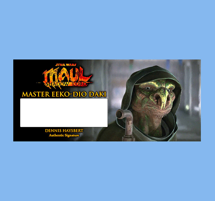 DENNIS HAYSBERT -  MASTER EEKO-DIO DAKI - MAUL SHADOW LORD - BRUSHED METAL