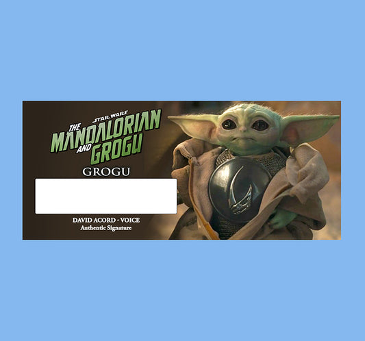 DAVID ACORD - GORGU - THE MANDALORIAN - PLAQUE - BRUSHED METAL