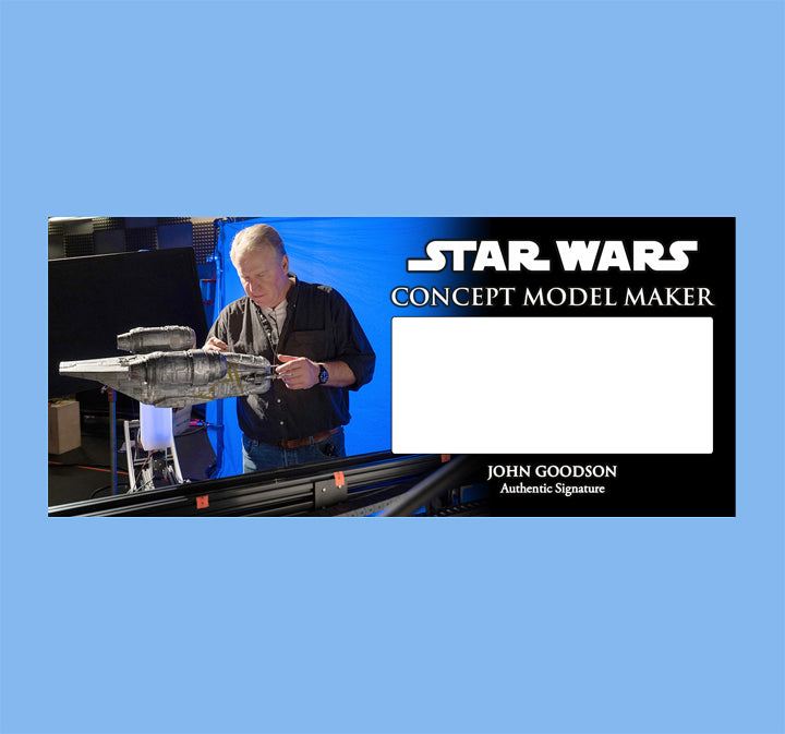 JOHN GOODSON - CONCEPT MODEL MAKER - STAR WARS - PLAQUE - BRUSHED METAL