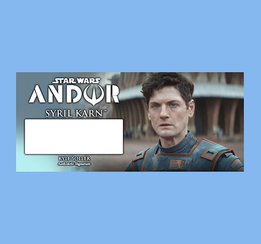KYLE SOLLER - SYRIL KARN - ANDOR - PLAQUE - BRUSHED METAL