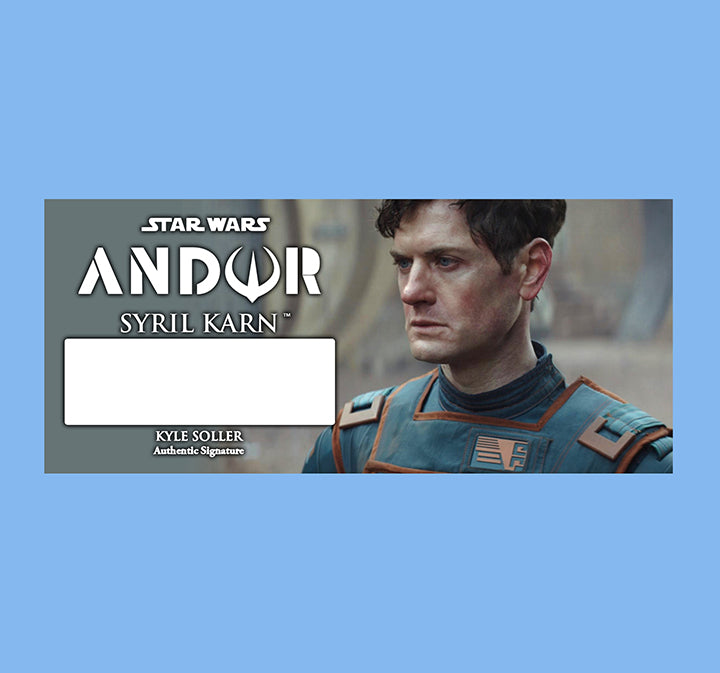 KYLE SOLLER - SYRIL KARN - ANDOR - PLAQUE - BRUSHED METAL